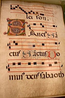 591264-una-musica-medievale-tablatura-pergamena