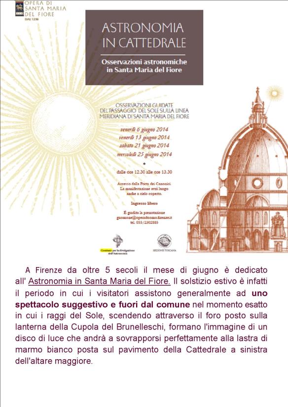 solstizio a santa maria del fiore