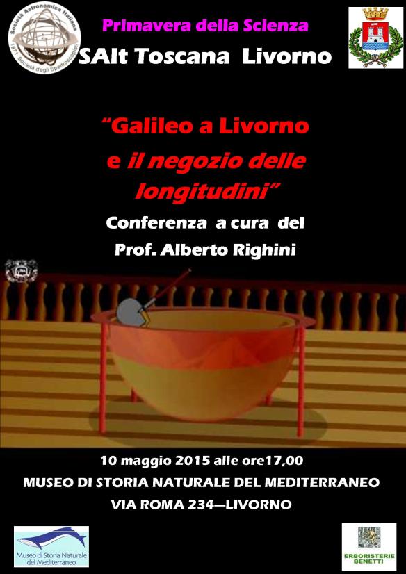 Galileo voleva utilizzare i satelliti di Giove,  appena scoperti, per risolvere il problema delle longitudini in mare, così importante in un momento in cui si erano intensificati i viaggi transoceanici. A questo scopo Galileo inventò il Celatone, una specie di casco dotato di cannocchiale con cui osservando i satelliti di Giove  si sarebbe potuto determinare il tempo confrontando le osservazioni con le effemeridi dei satelliti che lui avrebbe preparato. Naturalmente procedette alla sperimentazione dell’idea: a Livorno, spedendo anche un suo studente a provare su una nave…