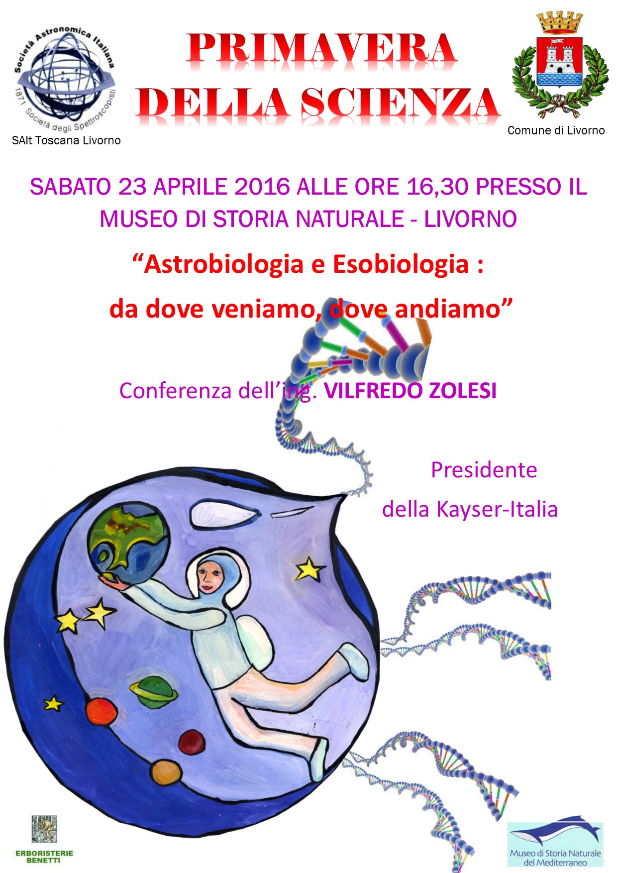 “La vita come mezzo di comunicazione tra i corpi celesti; l’origine, l’evoluzione e la distribuzione della vita nell’ Universo è uno dei temi che negli ultimi anni sta riscontrando un interesse crescente tra le comunità scientifiche: è come se dovessimo decifrare un messaggio in una bottiglia lanciata da mondi lontani e viceversa: come fare in modo di inviarne uno in modo tale che possa essere decifrato.”